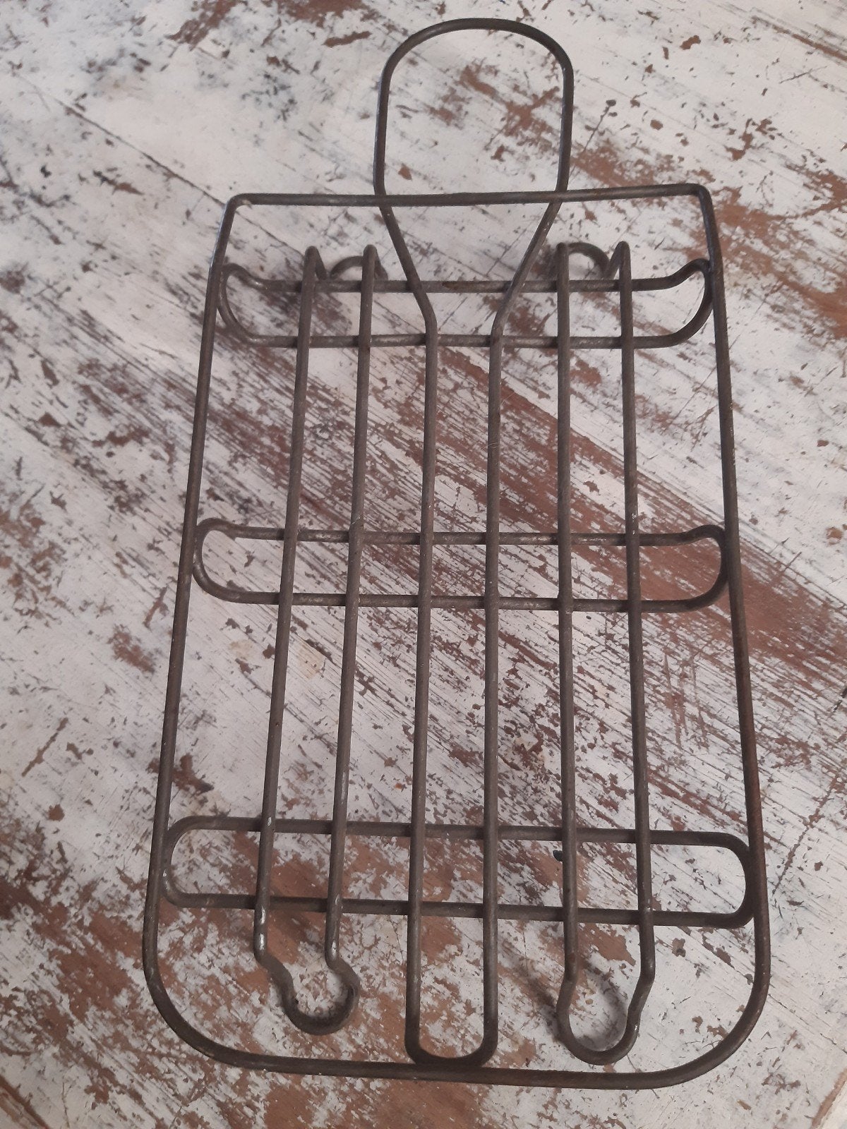 Ouderwets strijkijzerrekje houder rooster ,stoere brocante, Ophalen of Verzenden