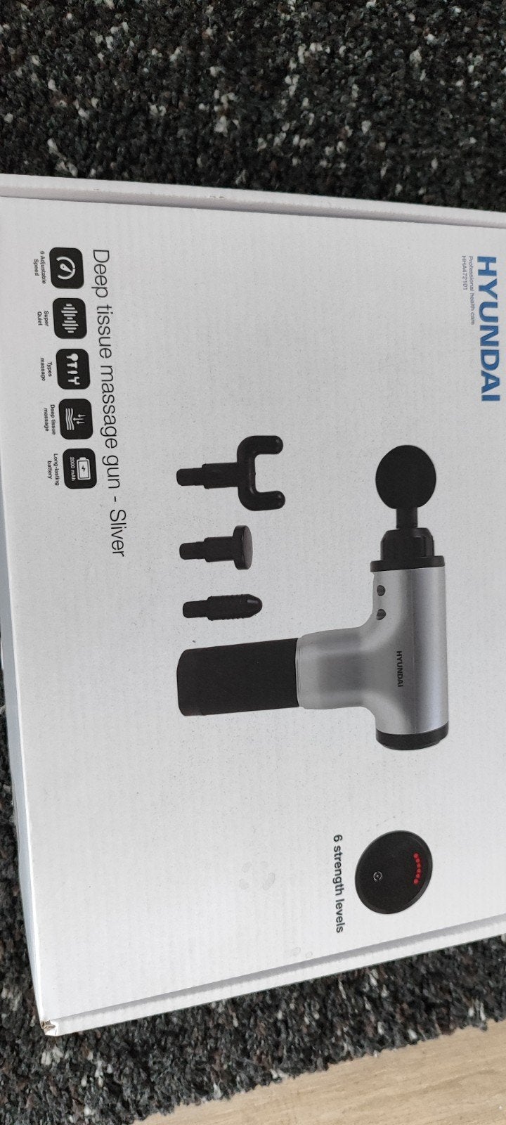Massage gun, Sport en Fitness, Massageproducten, Ophalen, Zo goed als nieuw, Apparaat