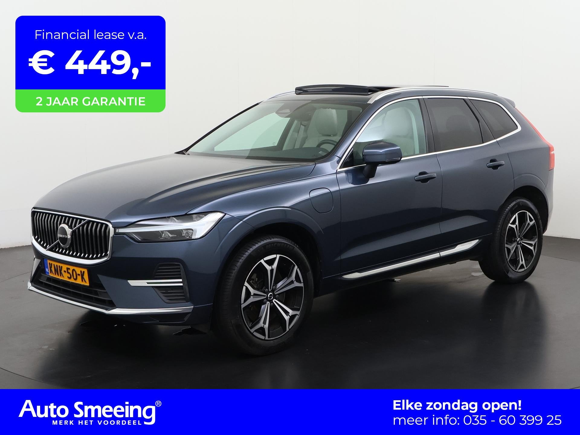 Volvo XC60 2.0 T6 Plug-in hybrid AWD Inscription | Panoramad, Auto's, 12 maanden, Gebruikt, Euro 6, Blauw