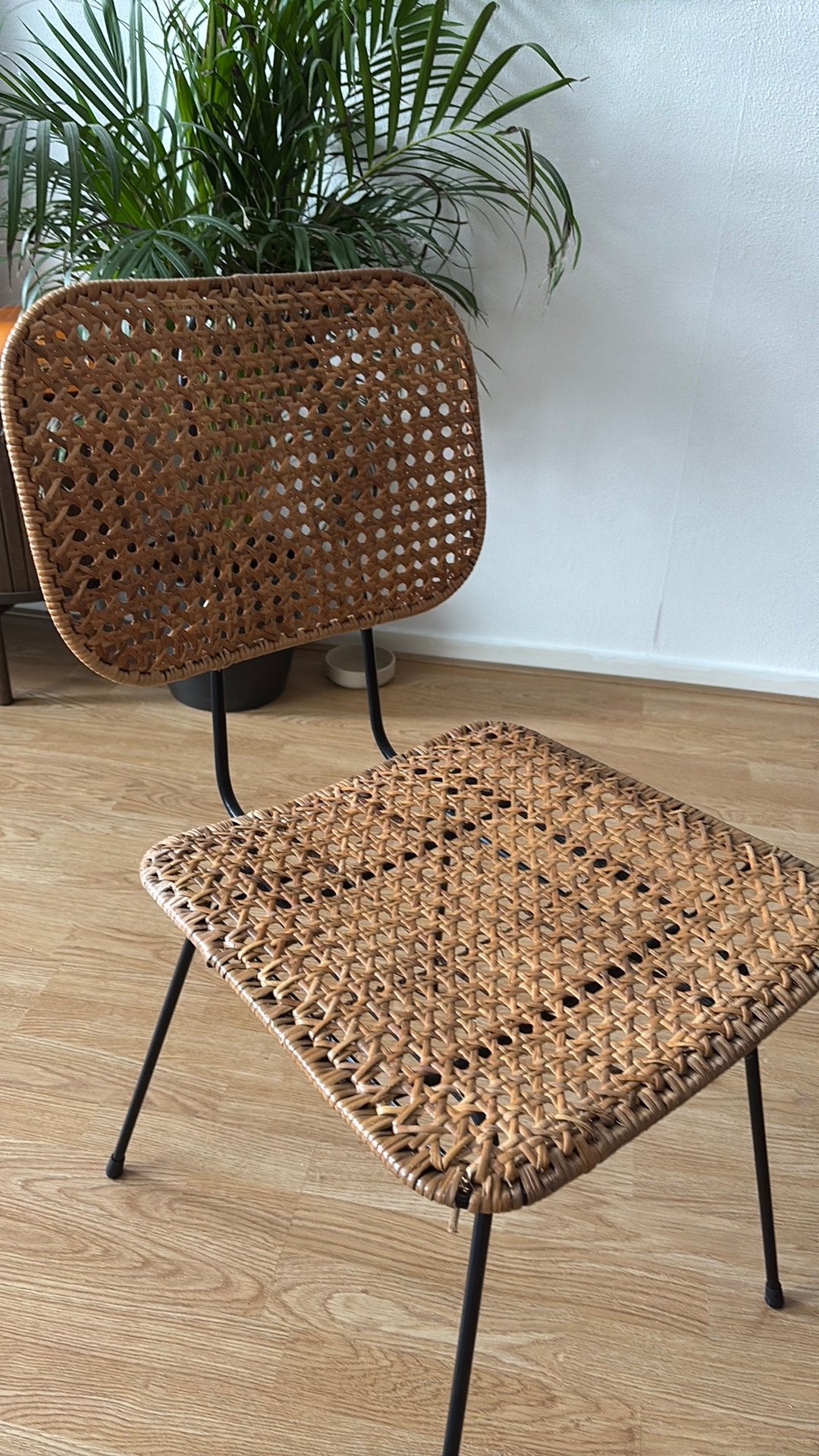 Eetkamerstoelen rotan, Ophalen, Zo goed als nieuw, Bruin