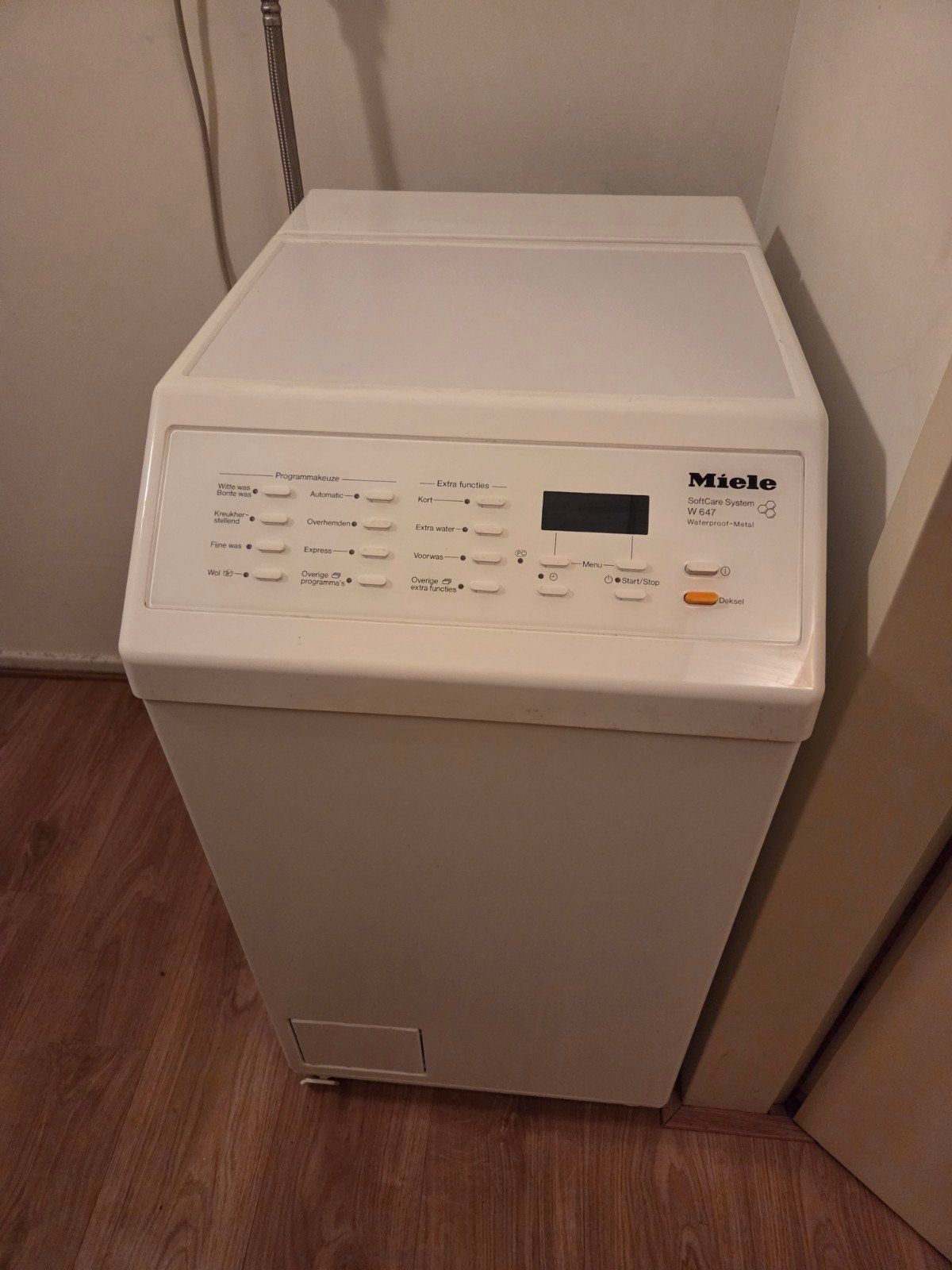 Miele W 647 Bovenlader Wasmachine - Gebruikt, Goede Staat, Ophalen, 1200 tot 1600 toeren, Gebruikt, 4 tot 6 kg