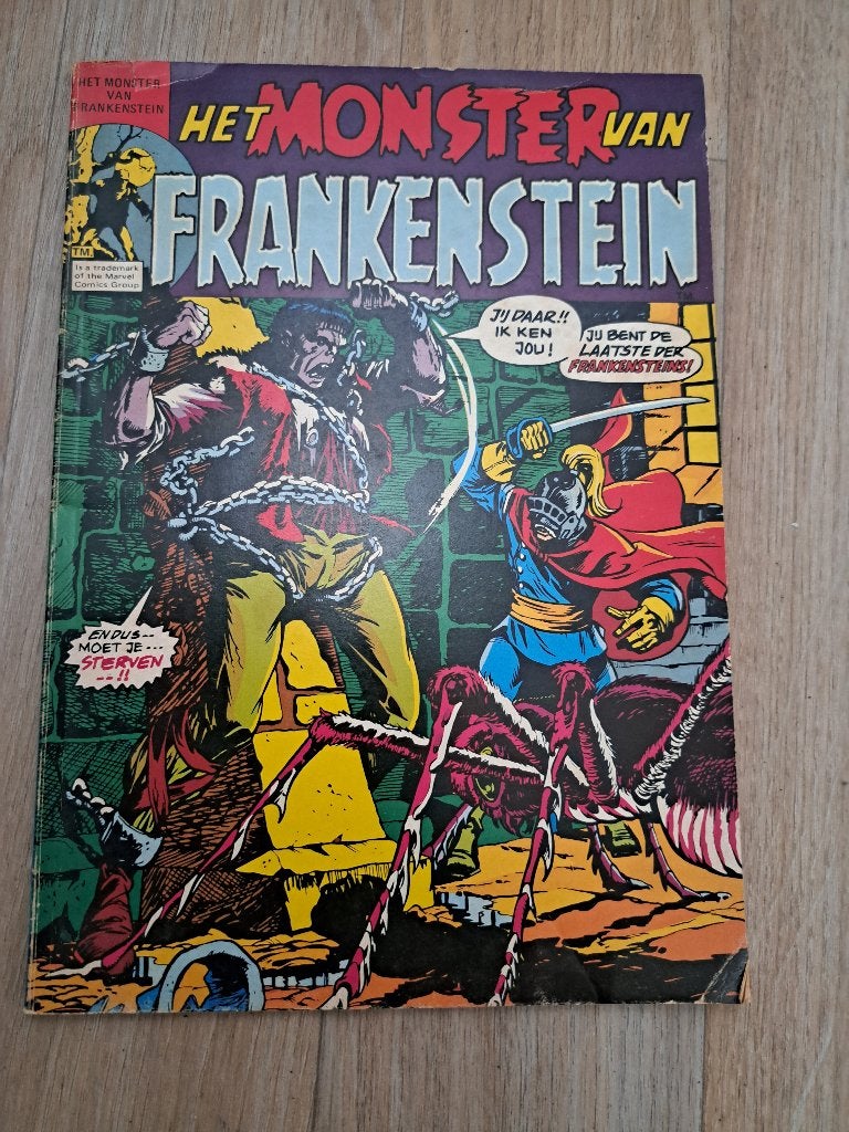 Het monster van Frankenstein, Eén stripboek, Ophalen, Gelezen