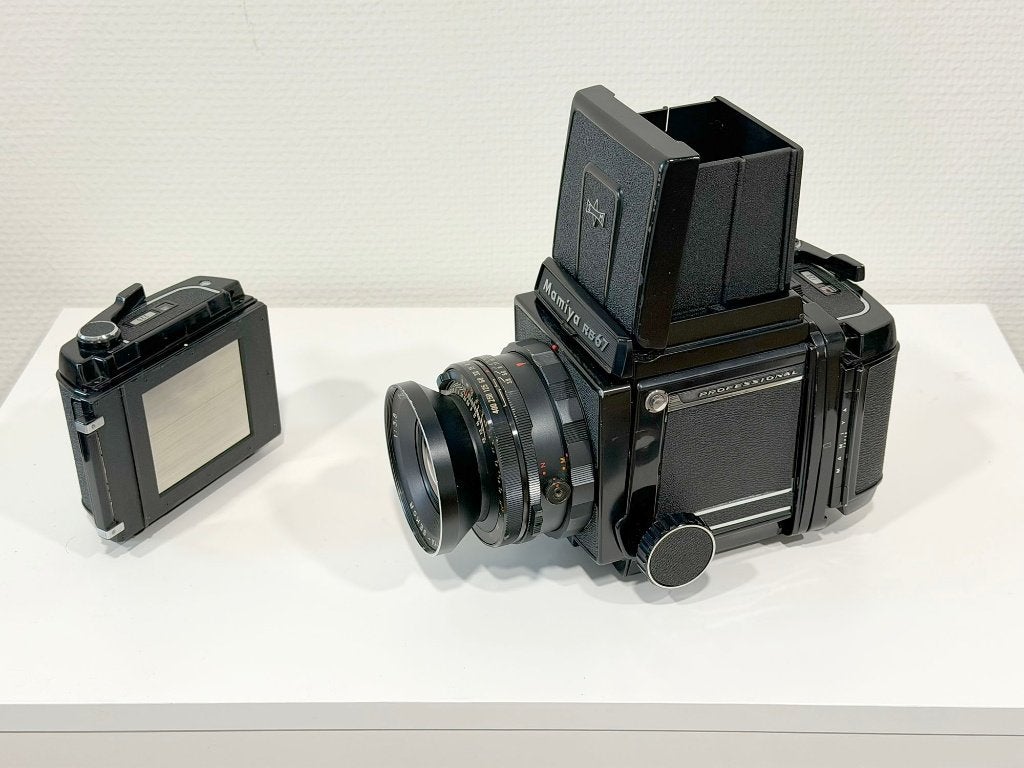Mamiya RB67 Pro met Sekor 90mm f/3.8 Middenformaat, Audio, Tv en Foto, Fotocamera's Analoog, Ophalen of Verzenden, Gebruikt, Spiegelreflex