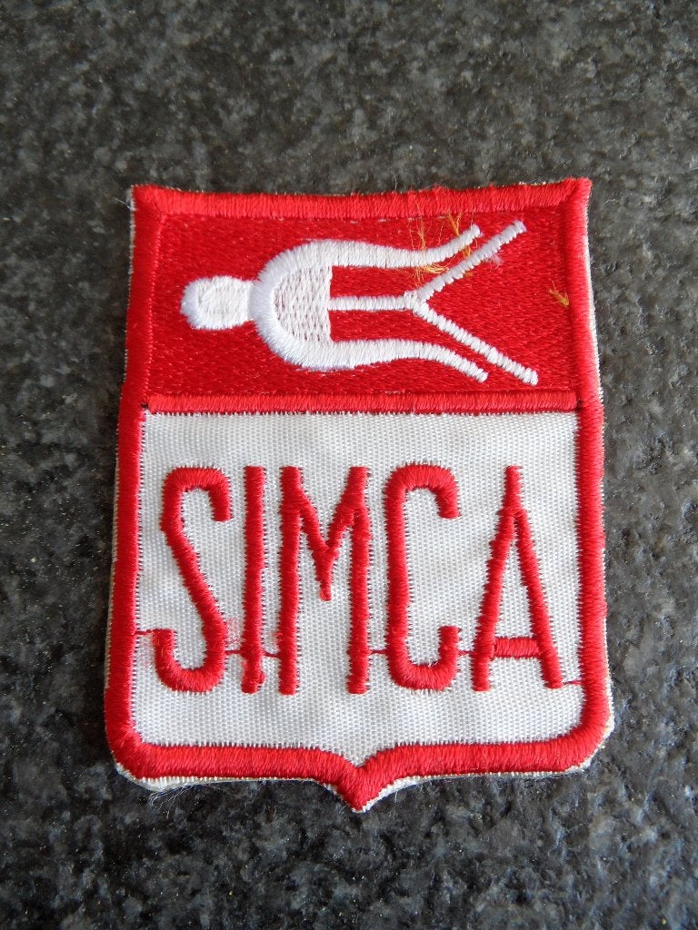 Simca Aronda oldtimerauto stofembleem, Verzenden, Zo goed als nieuw, Auto's