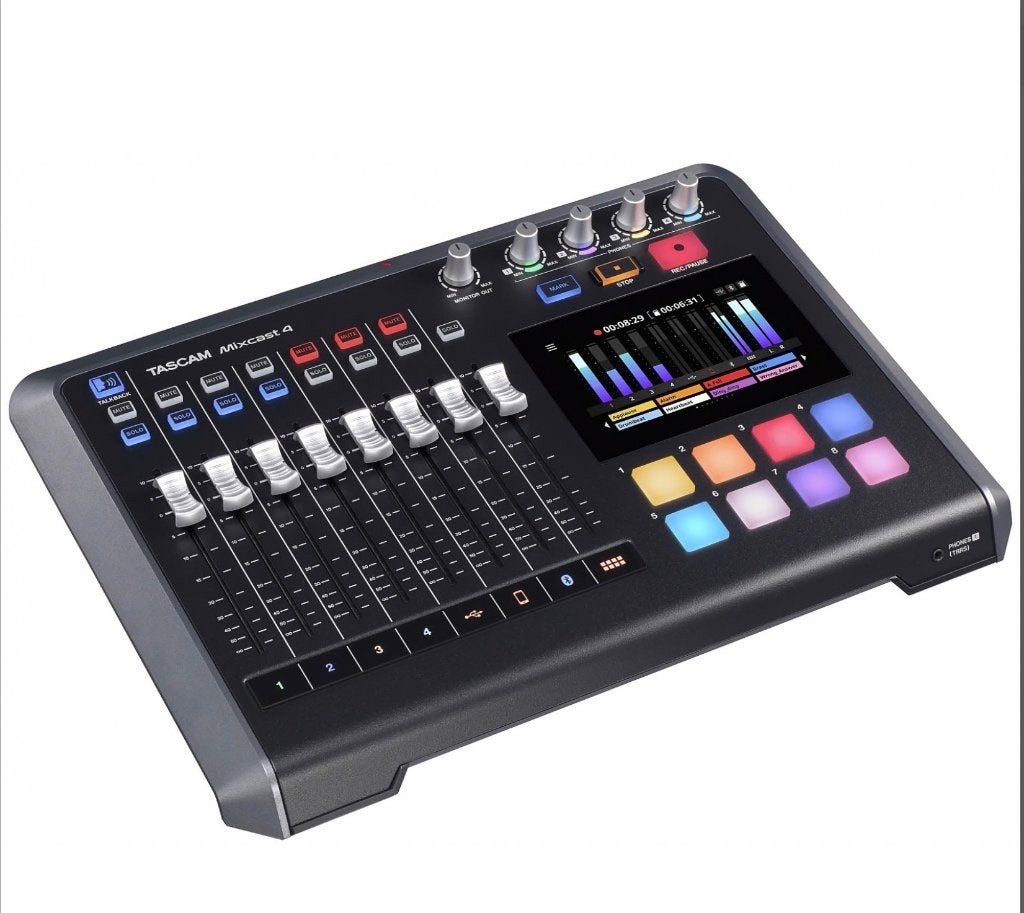Tascam Mixcast 4 podcast recording console, Ophalen of Verzenden, Zo goed als nieuw, Minder dan 5 kanalen, Microfooningang