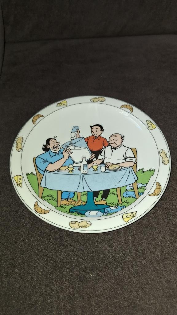 Suske  en Wiske porseleinen bord doorsnede 20 cm, Ophalen of Verzenden