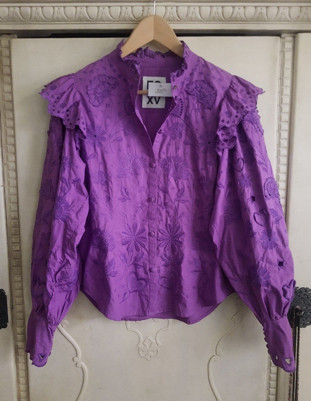 Prachtige nieuwe paarse Philomene blouse Fabienne Chapot, S, Paars, Nieuw, Ophalen of Verzenden, Fabienne Chapot