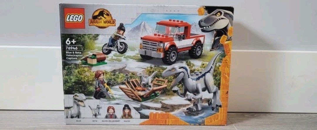 LEGO Jurassic World 76946 Blue & Beta Velociraptor Capture, Jurassic World, Lego, Ophalen of Verzenden, Zo goed als nieuw
