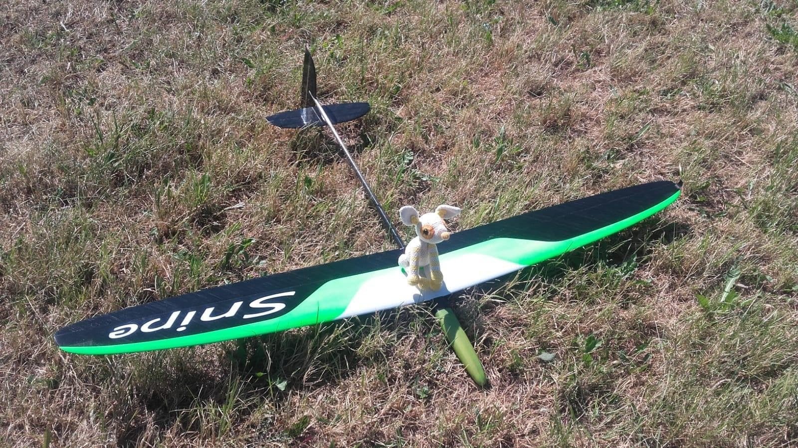 RC Zweefvliegtuig Snipe DLG F3K - Zo goed als nieuw, Ophalen of Verzenden