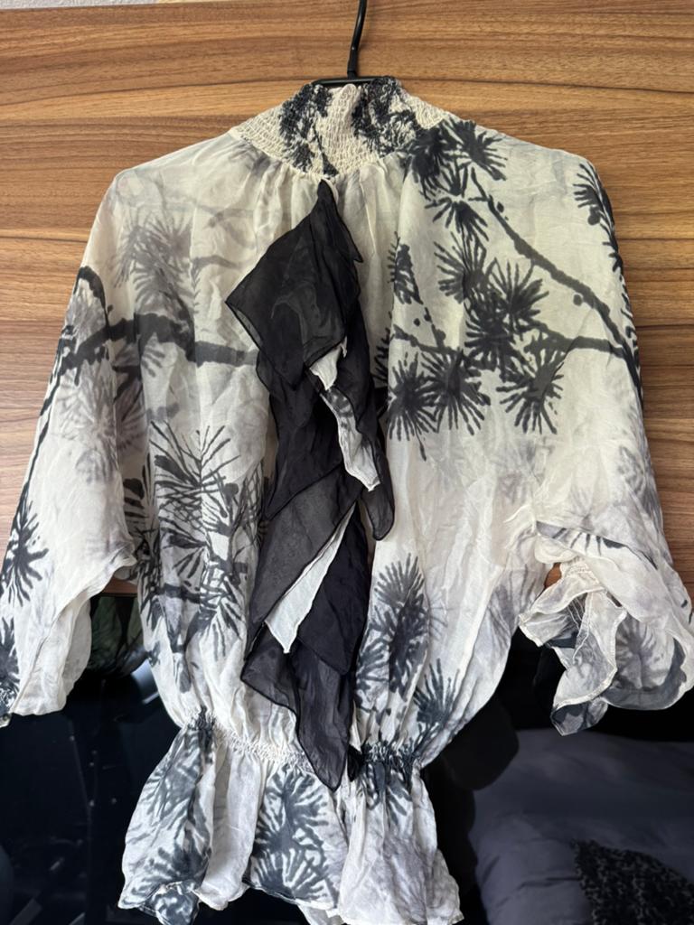 Satijnen blouse van Zara maat S, Ophalen of Verzenden, Zo goed als nieuw, Zwart