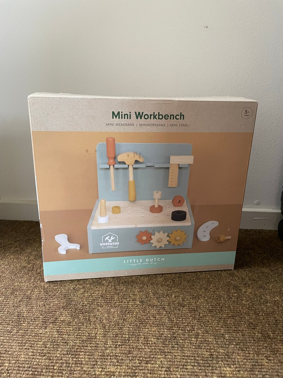 Little Dutch Mini Werkbank - zo goed als nieuw in doos, Kinderen en Baby's, Speelgoed | Houten speelgoed, Ophalen, Zo goed als nieuw