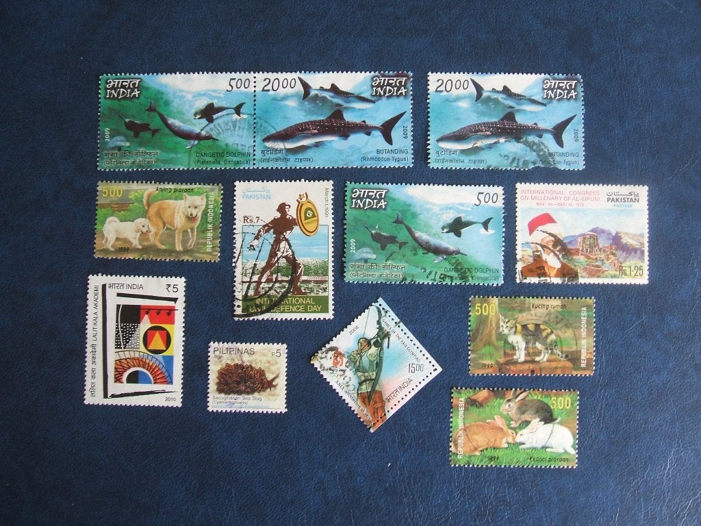 Zuid-Azie diverse zegels, Ophalen of Verzenden, Gestempeld, Zuid-Azië