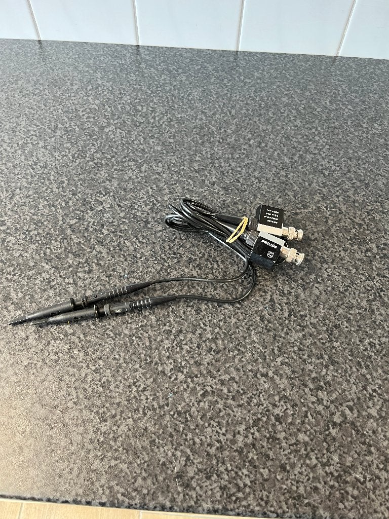 2x Philips PM8935 probe meet pennen voor oscilloscoop scoop, Doe-het-zelf en Verbouw, Meetapparatuur, Ophalen of Verzenden, Gebruikt