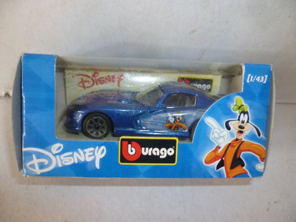 Bburago Disney Dodge Viper Goofy in doos 1:43 modelauto., Ophalen of Verzenden, Nieuw, Auto, Overige merken