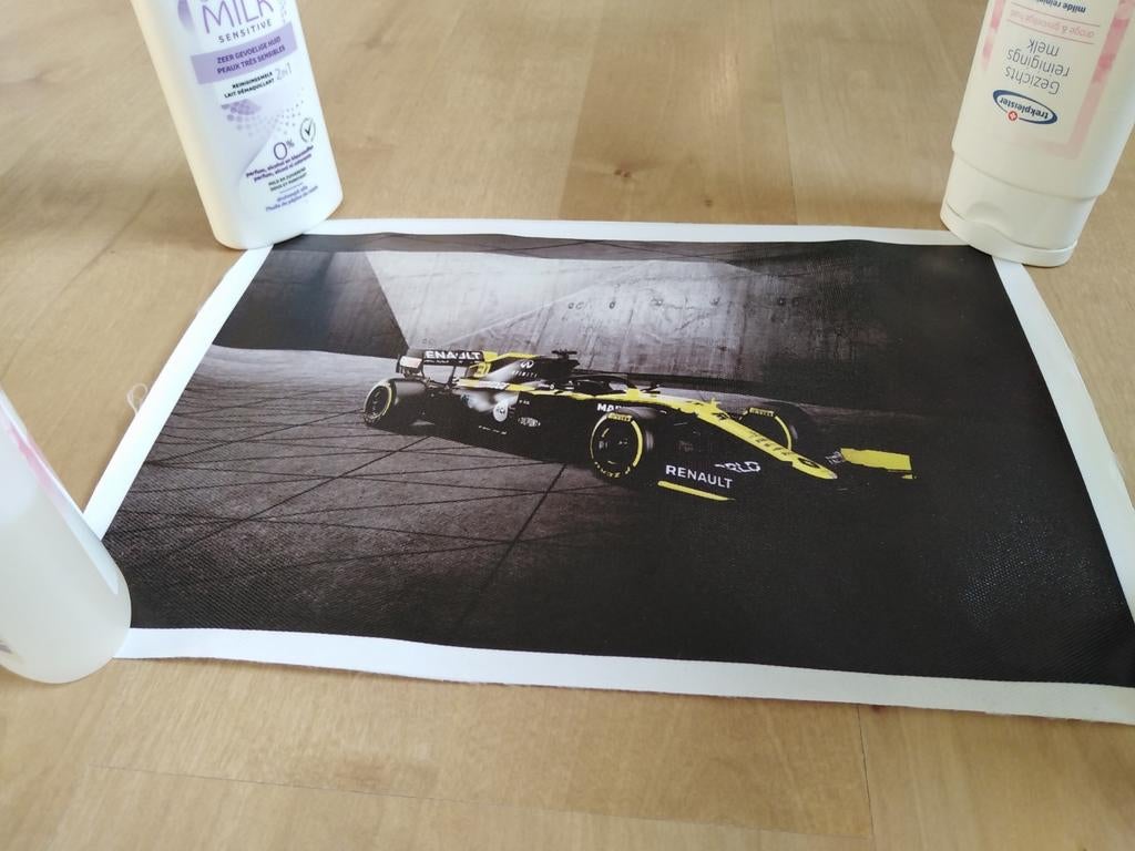 Canvas poster formule 1, Minder dan 50 cm, Nieuw, Ophalen of Verzenden, Foto of Poster