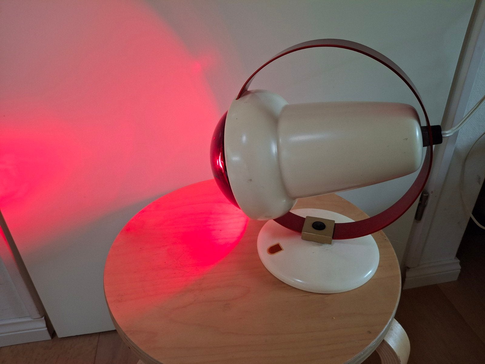 Philips infrarood warmtelamp (vintage), Metaal, Wit, Philips, Ophalen of Verzenden