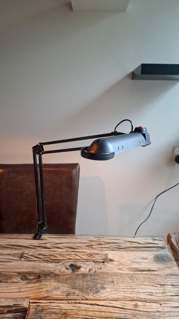 Lival Continent 11w bureaulamp, zwart, verstelbaar, Ophalen of Verzenden, Gebruikt, Kunststof, Minder dan 50 cm