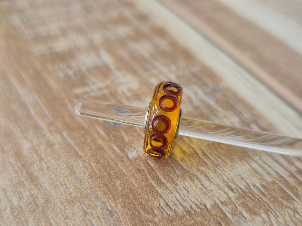 Trollbeads Amber Wheel CC, Ophalen of Verzenden, Nieuw, Edelsteen, Trollbeads