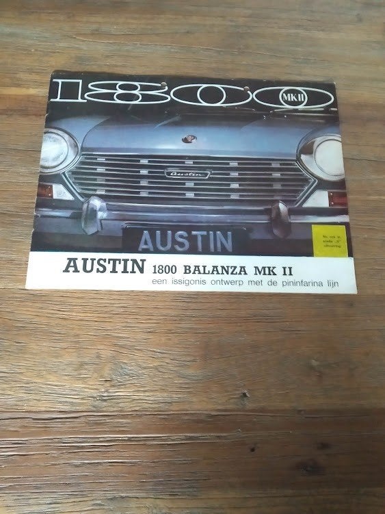 Austin 1800 Balanza MK II 8 pag., Verzenden, Zo goed als nieuw, Overige merken