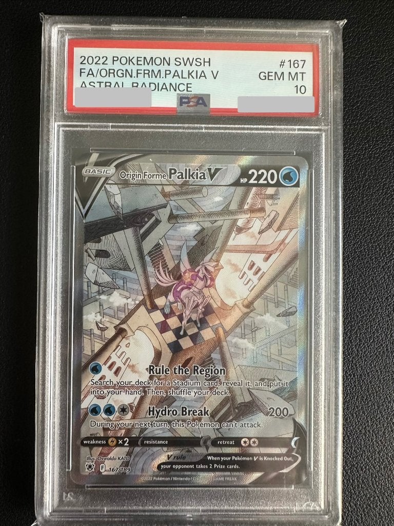Origin Forme Palkia V (ASR 167) PSA 10, Ophalen of Verzenden, Zo goed als nieuw