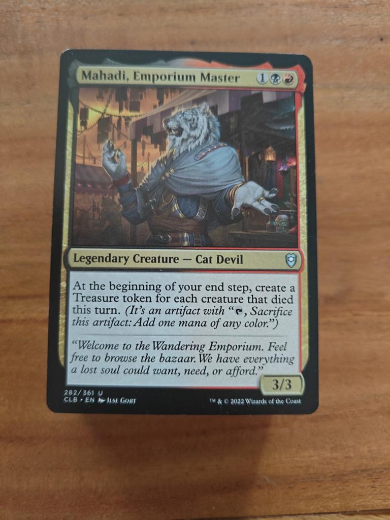 Mahadi emporium master legendary duel deck, Ophalen of Verzenden, Zo goed als nieuw, Speeldeck