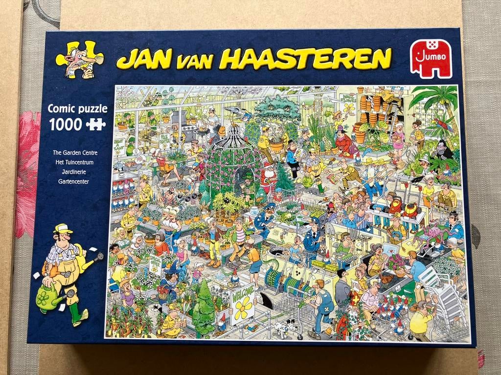 Jan van Haasteren - het tuincentrum 1000 stukjes, Ophalen, 500 t/m 1500 stukjes, Zo goed als nieuw