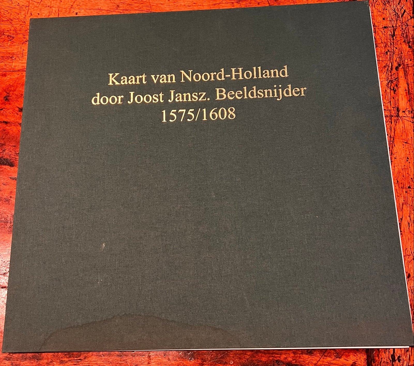 Kaart van Noord-Holland door Joost Jansz. Beeldsnijder, 2000 tot heden, Ophalen of Verzenden, Nederland, Landkaart