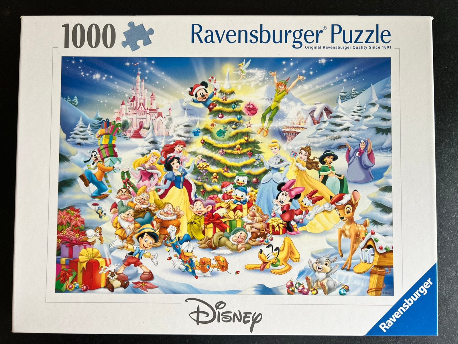 Disney legpuzzel 1000 stukjes kerst, Ophalen, 500 t/m 1500 stukjes, Zo goed als nieuw, Legpuzzel
