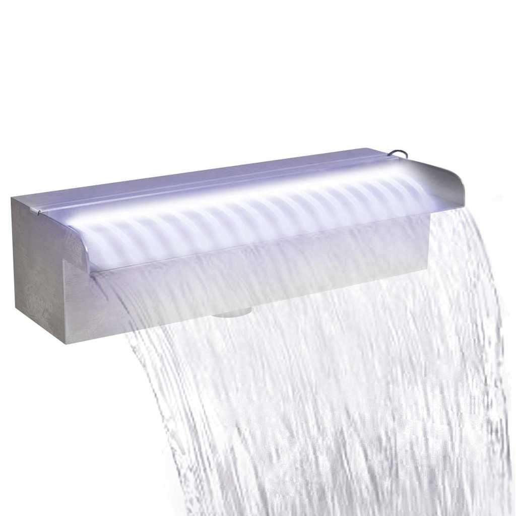 Waterval zwembadfontein fontein + LED RVS GRATIS BEZORGD!, Verzenden, Waterval, Nieuw, Rvs