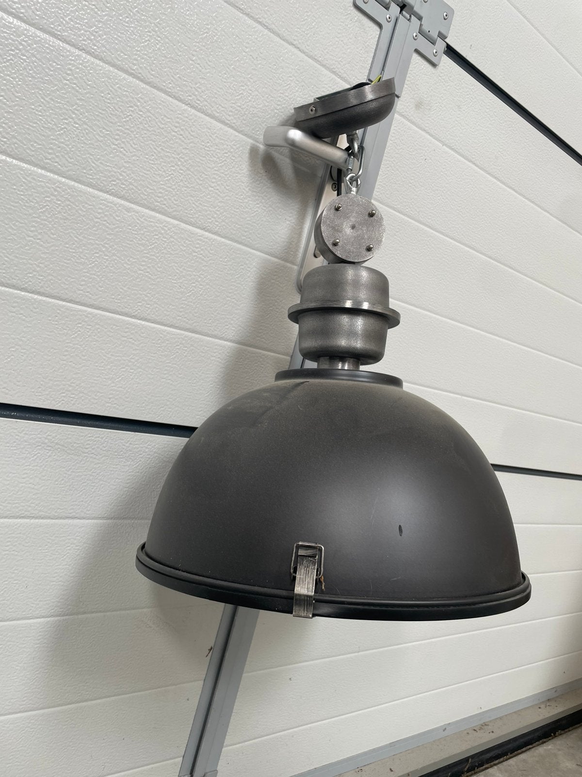 Lamp 2x zwart en grijs, Ophalen, Zo goed als nieuw