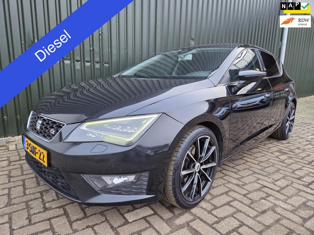 Seat Leon 1.6 TDI FR Line LEDER, Auto's, Voorwielaandrijving, Gebruikt, 4 cilinders, Leon