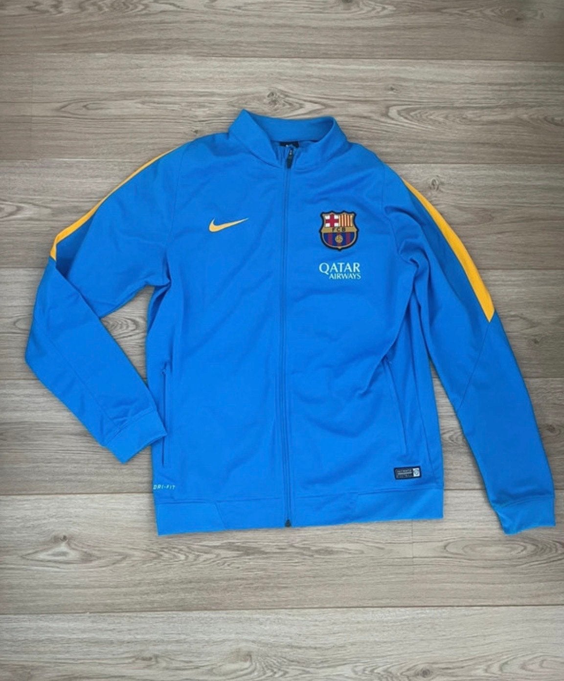 Nike FC Barcelona Dri-FIT Trainingsjack Maat L, Kleding | Heren, Sportkleding, Maat 52/54 (L), Blauw, Ophalen of Verzenden, Zo goed als nieuw