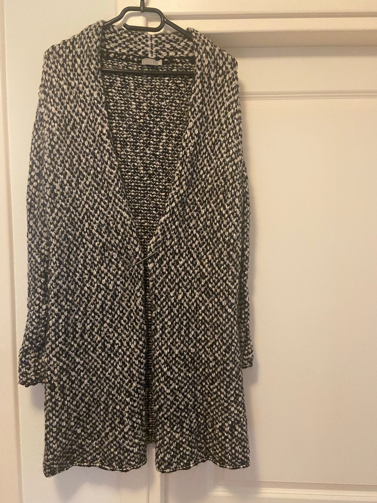 Man's Land gebreid vest - zwart/wit - maat XL, Kleding | Dames, Ophalen of Verzenden, Zo goed als nieuw, Maat 46/48 (XL) of groter