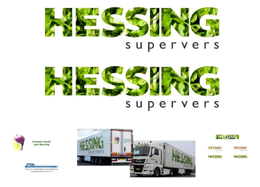 Vrachtauto decal 1:50 Hessing logistiek Zwaagdijk ( type 1 ), Verzenden, Nieuw, Bus of Vrachtwagen, Overige merken