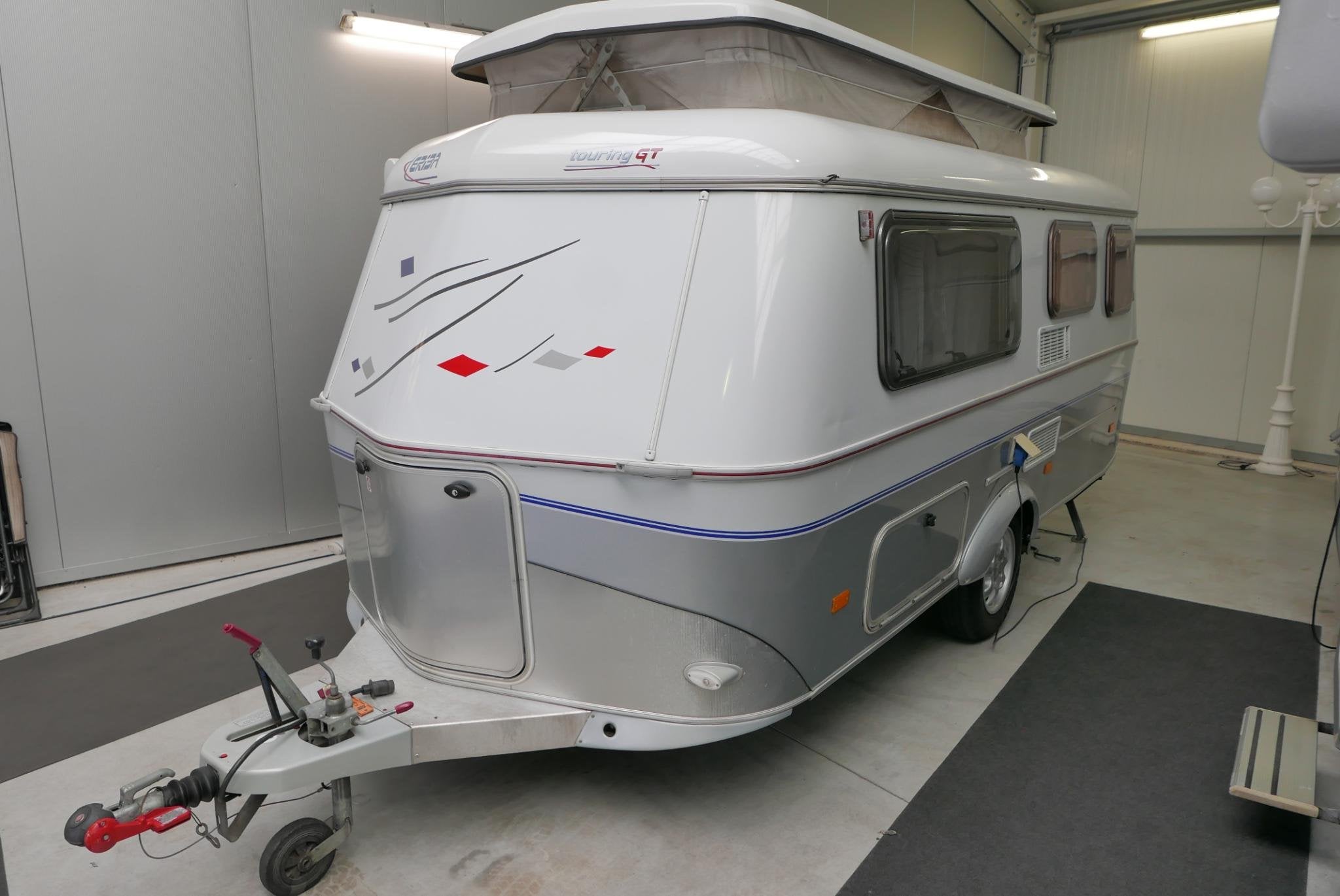 Eriba Troll 554 GT | Fransbed | Mover | Luifel | 2007, Caravans en Kamperen, Caravans, Tot en met 2, Bedrijf, 750 - 1000 kg, 5 tot 6 meter