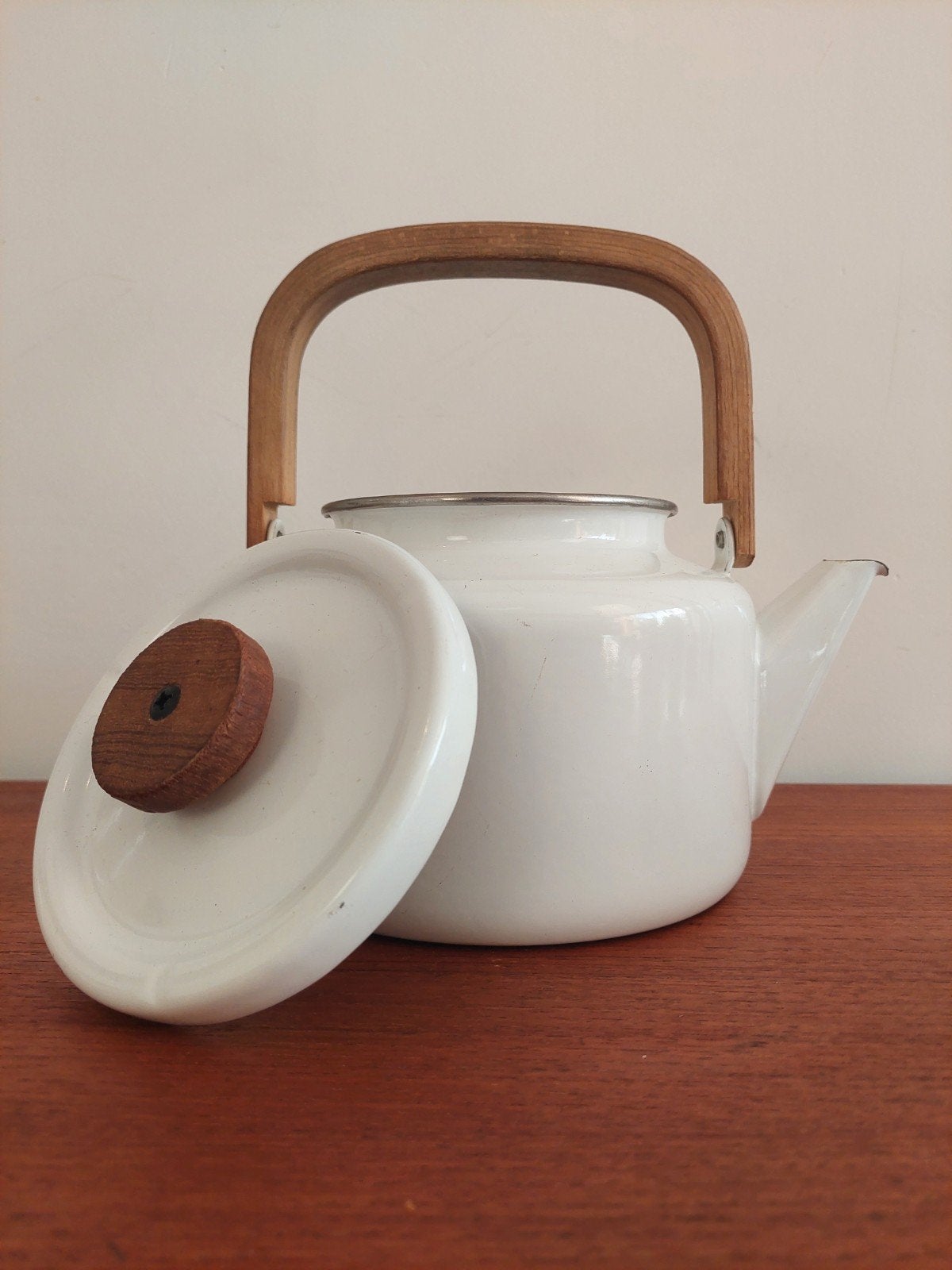 Arabia Finland emaille theepot jaren 70, Antiek en Kunst, Ophalen of Verzenden