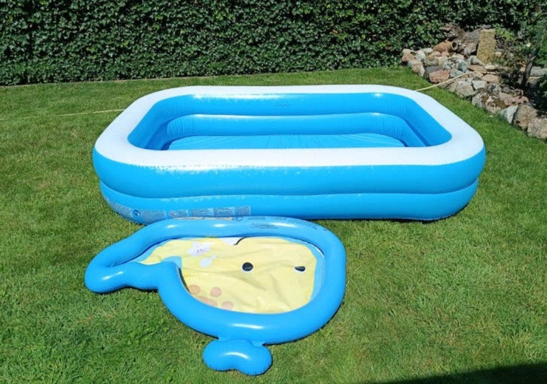 Zwembad kinderbad badje 230x160x45cm direct beschikbaar, Ophalen of Verzenden, Zo goed als nieuw