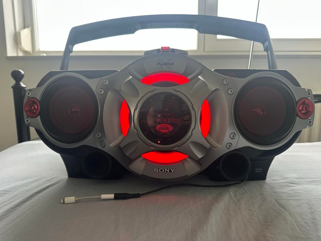 Sony Xplod Boombox met CD, USB en casette en Radio, Audio, Tv en Foto, Radio's, Ophalen of Verzenden, Gebruikt, Radio, Met cd-speler