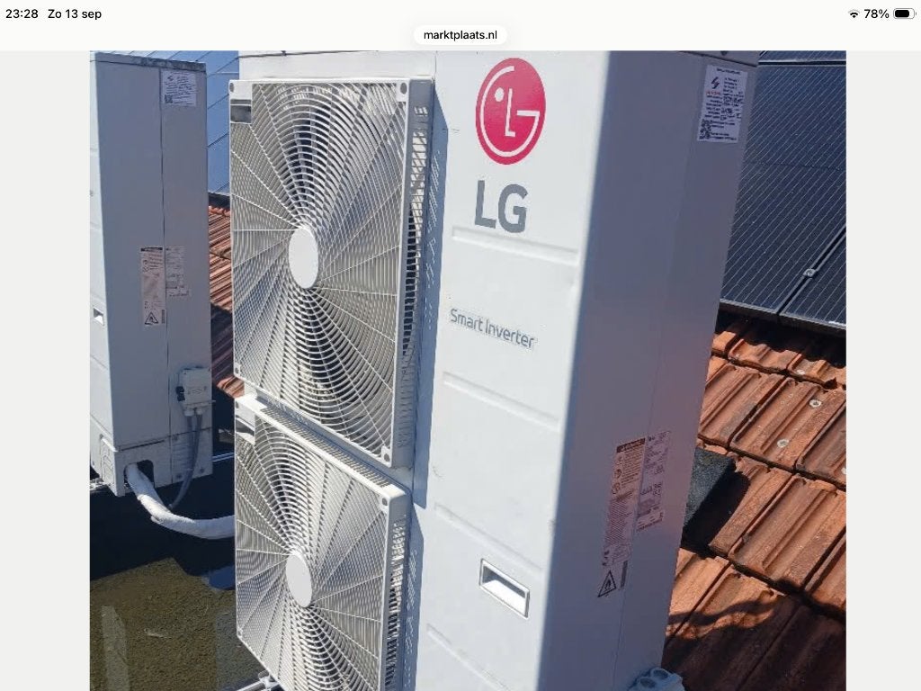 LG airconditioning en verwarming 6 stuks, Ophalen, Overige materialen, Minder dan 4 cm, Minder dan 5 m²
