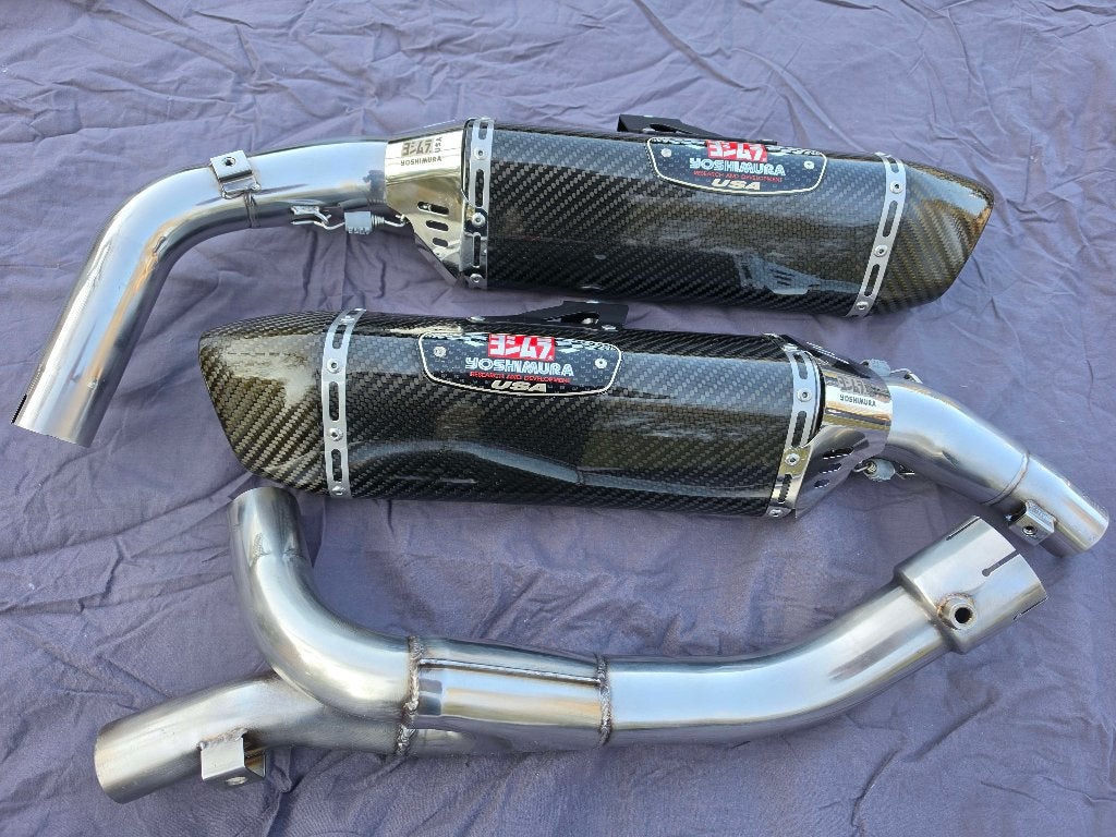 Yamaha R1 Yoshimura TRC-D demper + linkpipe, Motoren, Ophalen, Gebruikt