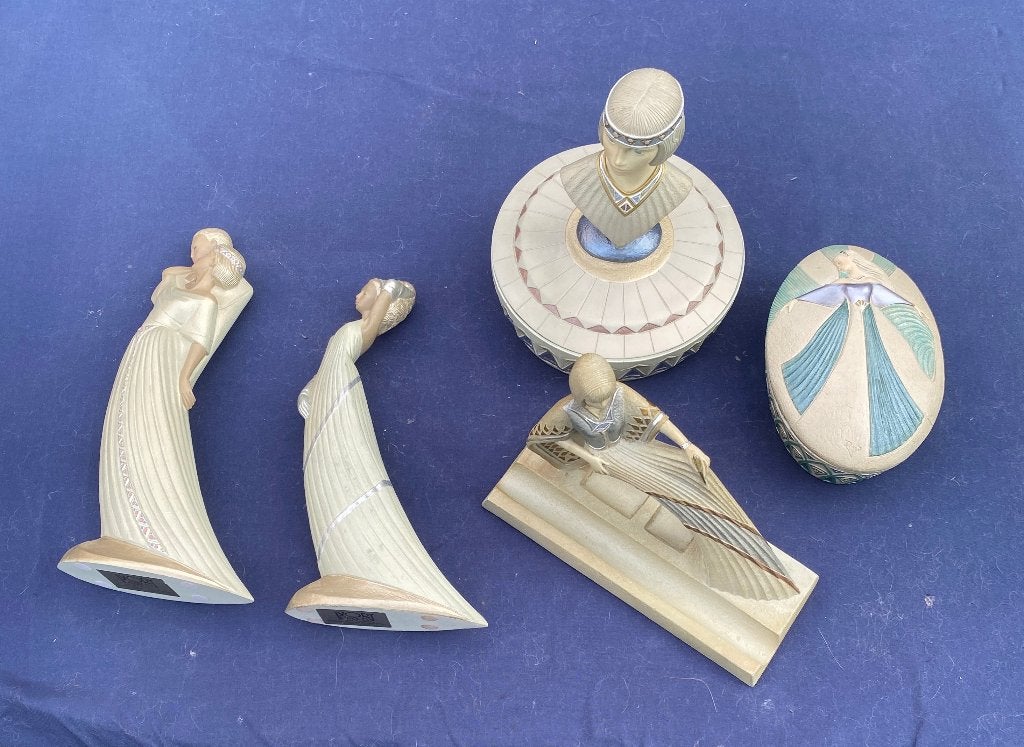 Ivory Princess beelden parastone, Verzamelen, Beelden en Beeldjes, Ophalen of Verzenden, Zo goed als nieuw, Mens
