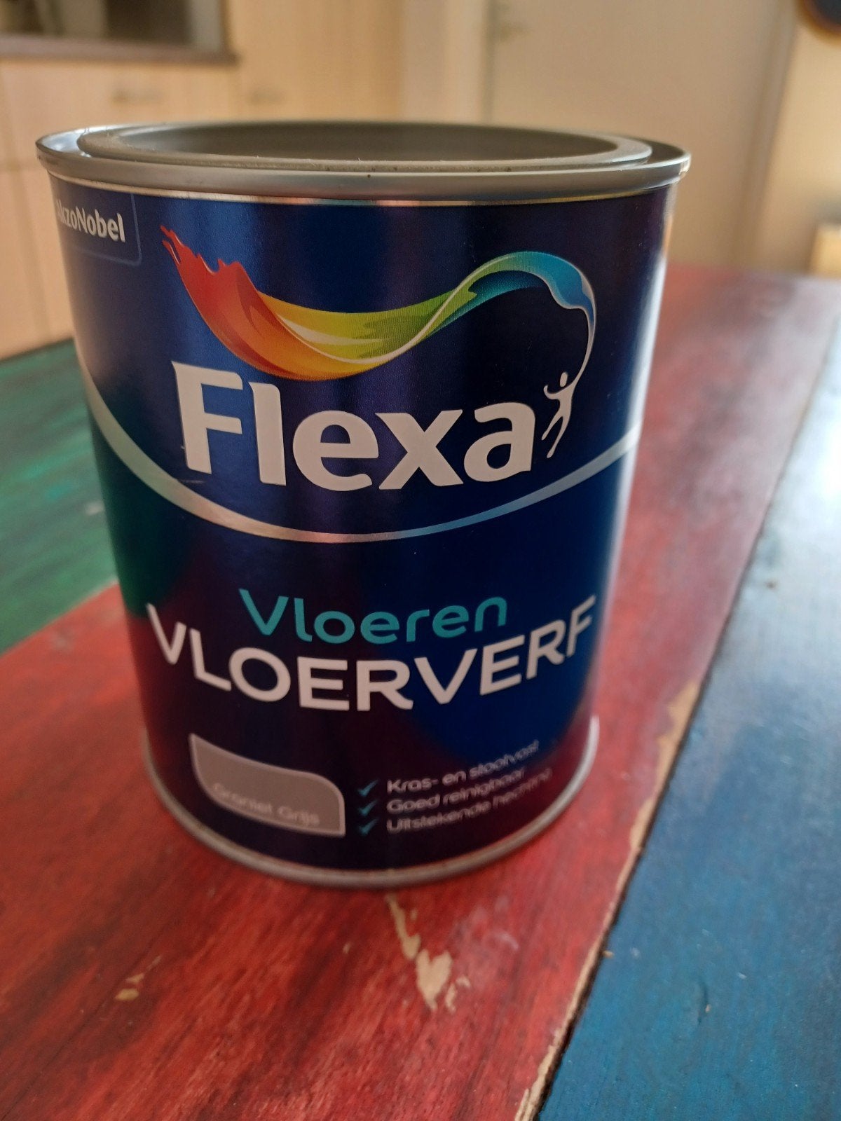 Flexa vloerverf graniet grijs, Ophalen, Nieuw, Grijs