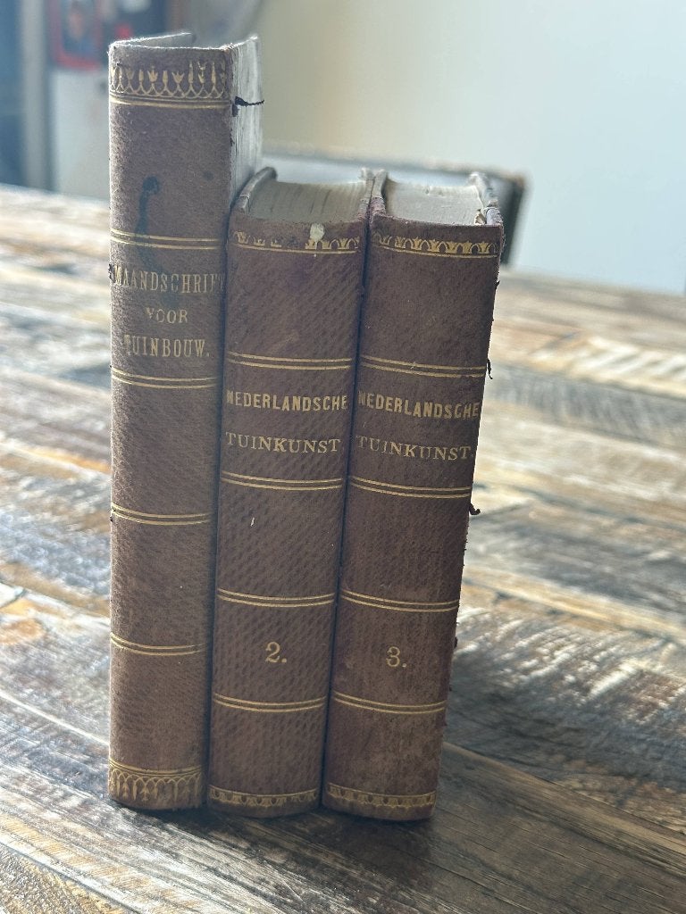 Unieke 19e-eeuwse set Tuinkunst (3 delen), Antiek en Kunst, Antiek | Boeken en Bijbels, Ophalen of Verzenden, Diverse auteurs