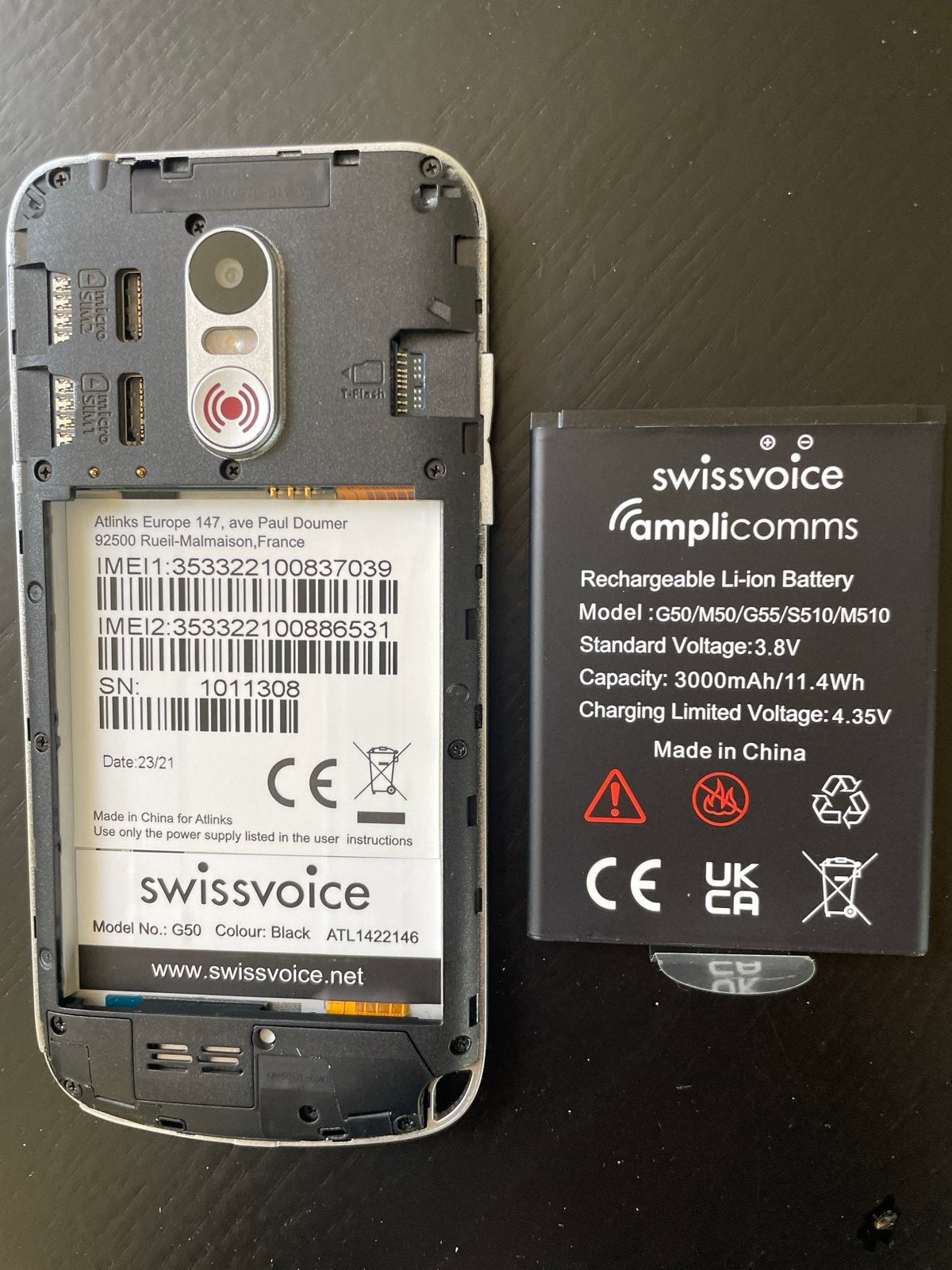 Swissvoice G50 Seniorentelefoon met Oplaadstation, Telecommunicatie, Mobiele telefoons | Overige merken, Overige modellen, Ophalen of Verzenden