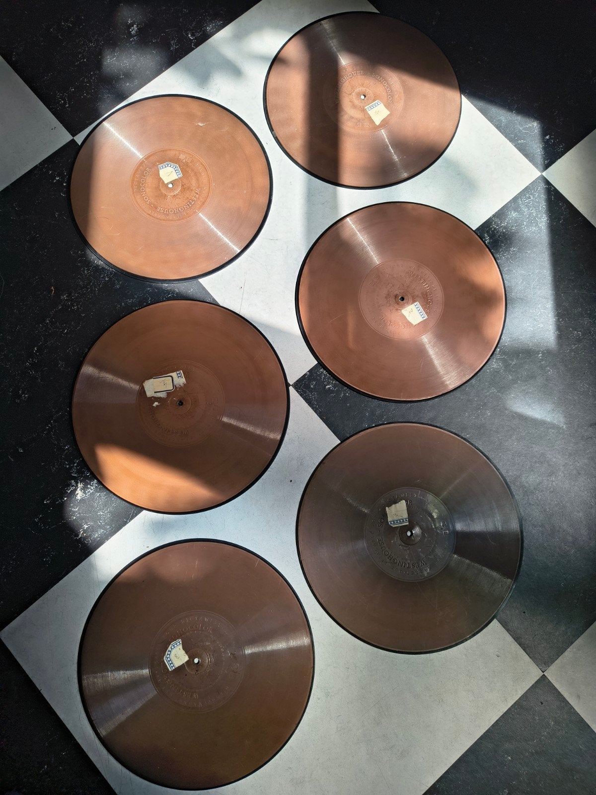 6 Westinghouse magnetische dictafoon opname platen., Verzamelen, Ophalen