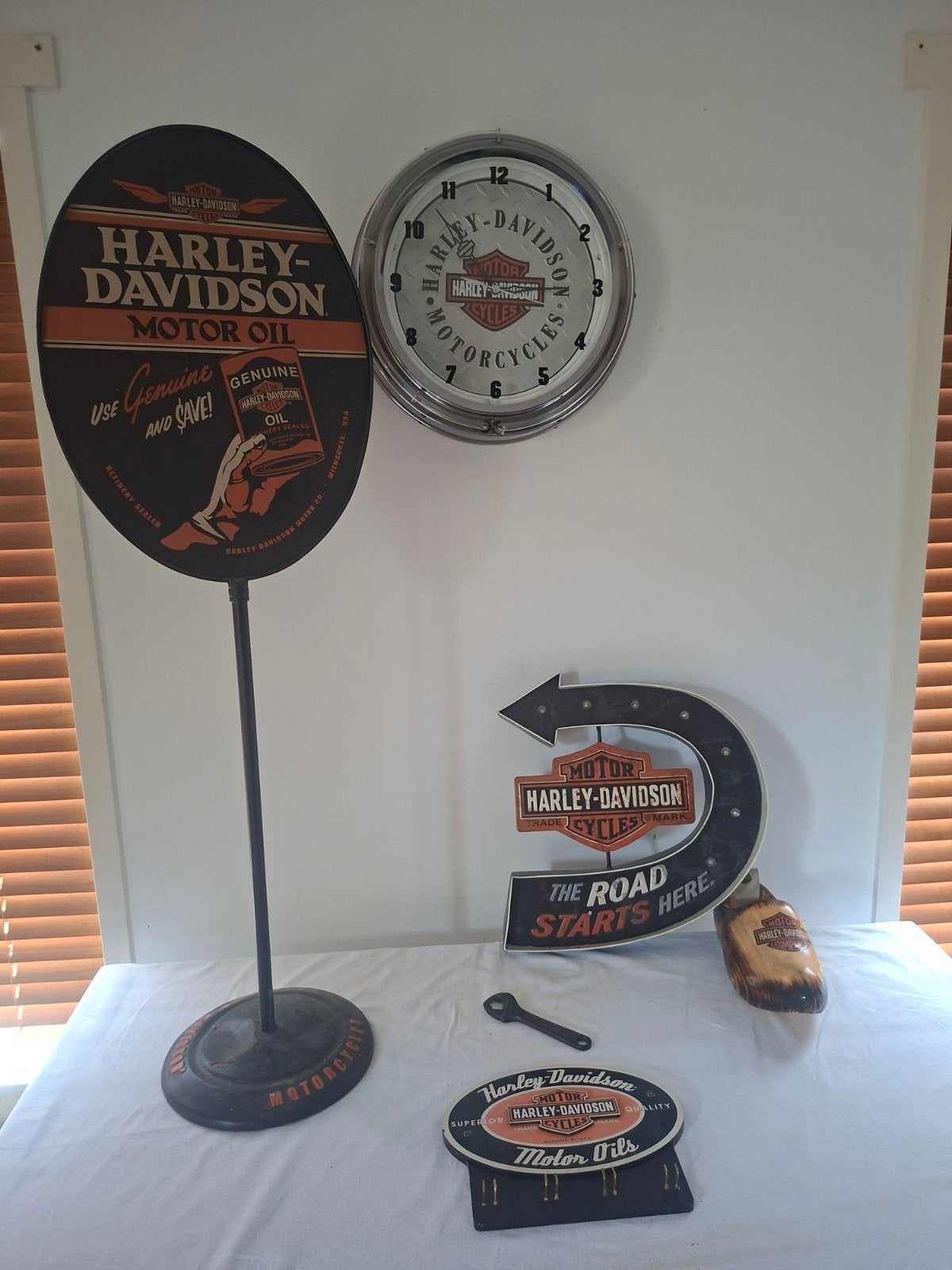 Harley-Davidson decoratie set, Ophalen, Gebruikt, Motoren