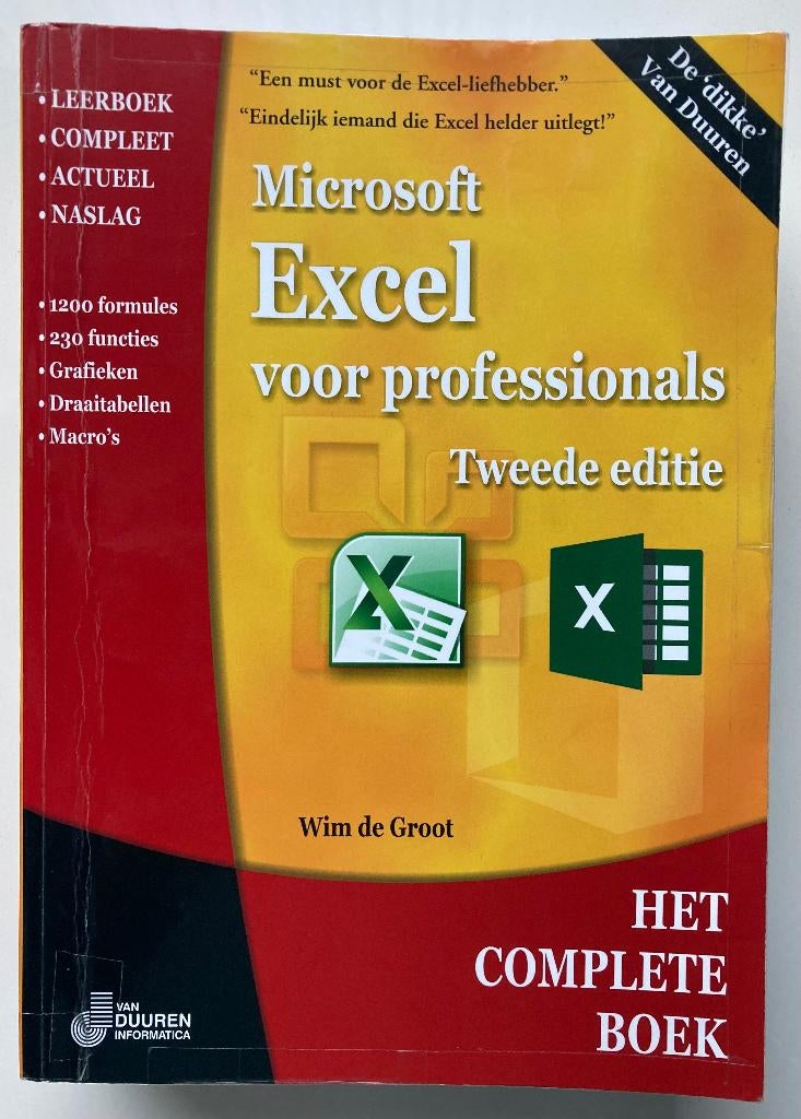 Microsoft Excel voor professionals, Boeken, Ophalen of Verzenden, Gelezen, Software