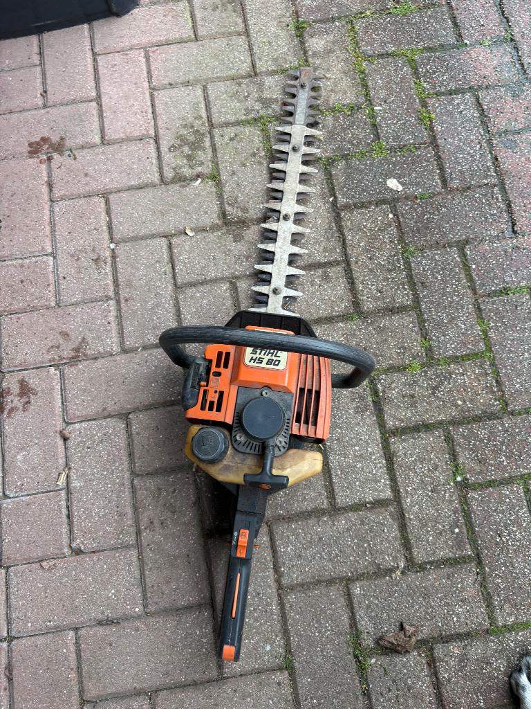 Stihl hs80 heggenschaar, Tuin en Terras, Heggenscharen, Ophalen, Gebruikt, Benzine, Stihl