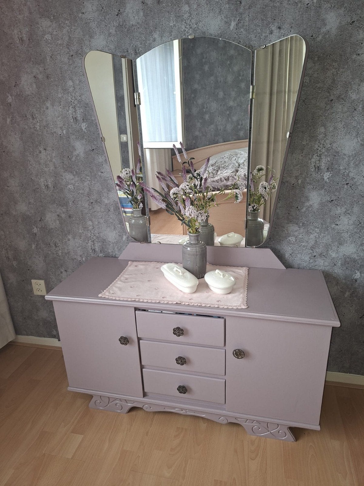 kaptafel toilettafel vintage, Ophalen, Gebruikt, 50 tot 100 cm, Minder dan 100 cm