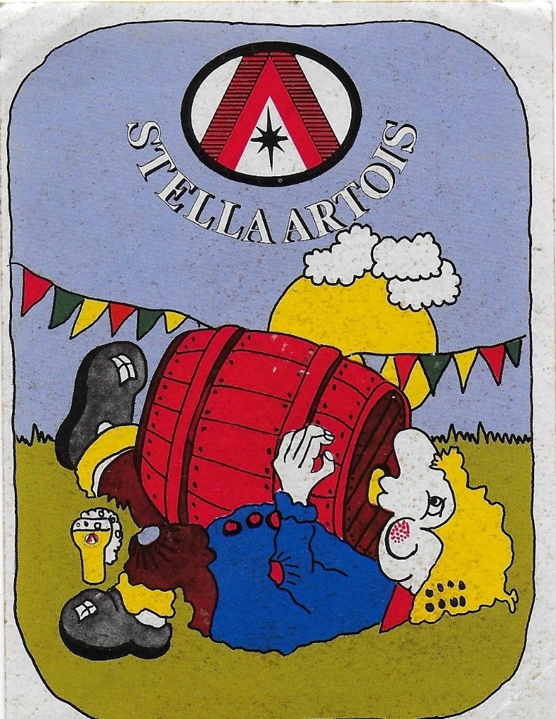 So132 sticker stella artois, Verzamelen, Verzenden, Zo goed als nieuw, Bedrijf of Vereniging